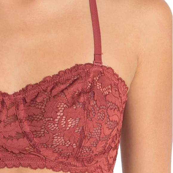 Free People Love Letters Underwire Bra Paprika 34C 34D - Picture 7 of 7